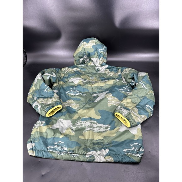 Stio Second Light Windshell Jacket Boys 14 Camo Topo Print Blue Ultralight - Picture 7 of 11